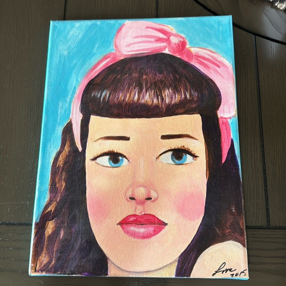 Betty Page Original Painting